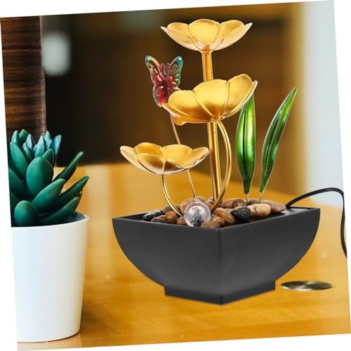 Vaguelly Solar-Powered Tabletop Fountain with Realistic Water Flow