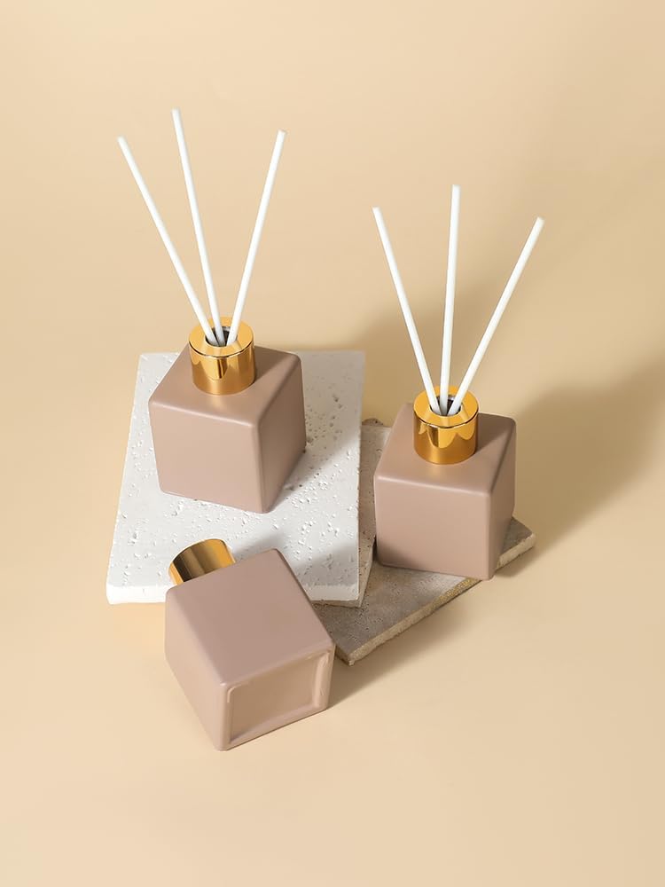 Vintage Square Reed Diffuser Set of 4 50 ml White