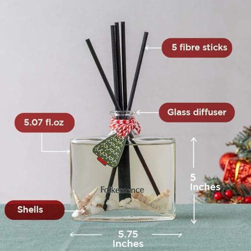 Folkulture Christmas Reed Diffusers for Home Decor