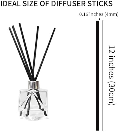 50PCS Black Fiber Diffuser Sticks 12 Inch Long