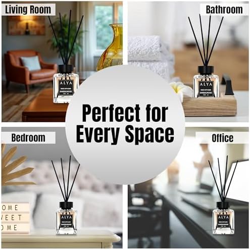Sandalwood Reed Diffuser for Home - 100ml Long Lasting Aroma