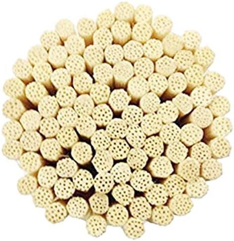 LOVSPA Reed Diffuser Sticks - 80 Pack 10 Bundles 8 Inch Brown Rattan Unscented
