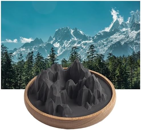 Zestify Mountain-Shaped Reed Diffuser Set Black