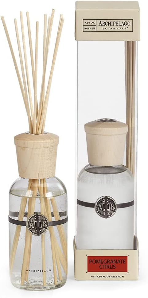 Archipelago Botanicals Pomegranate Citrus Reed Diffuser Set