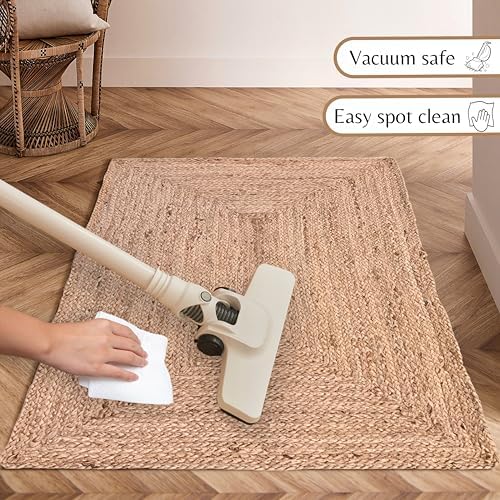 Ramanta Home Hand Woven Jute Braided Rug 24x36 Inch