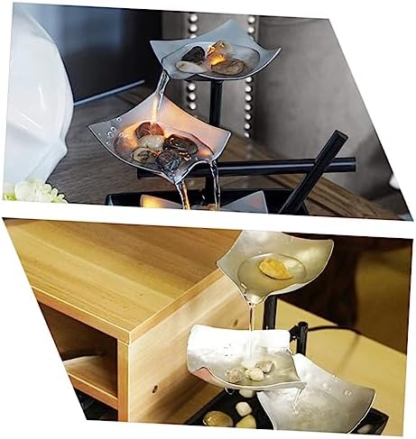 Zerodeko Tabletop Running Water Fountain Office Decor