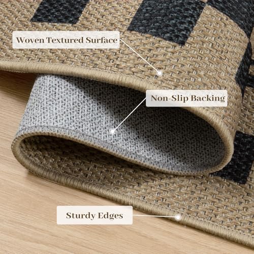 Tiveney 3x5 Machine Washable Front Door Mat