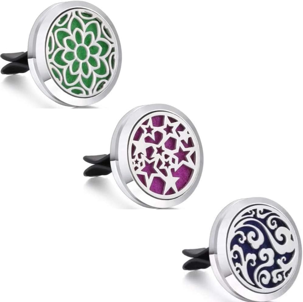 GERRIT 6 Piece Aromatherapy Diffuser Set with 72 Replacement Felt Pads and Gift Bag