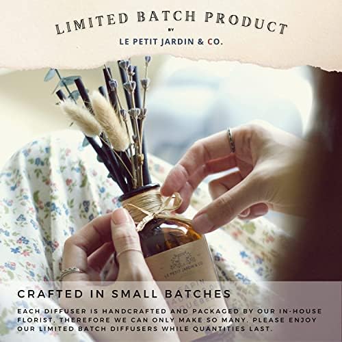 Le Petit Jardin Co Reed Diffuser Set with Real Dried Flowers