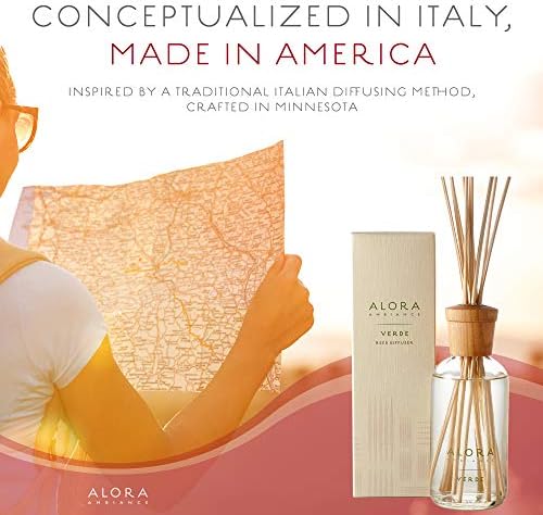 Verde 8 oz Reed Diffuser with Fresh Melon Fragrance
