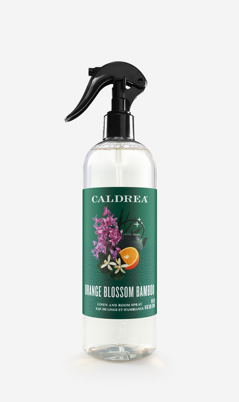Caldrea Orange Blossom Bamboo Room Spray Air Freshener 16 oz