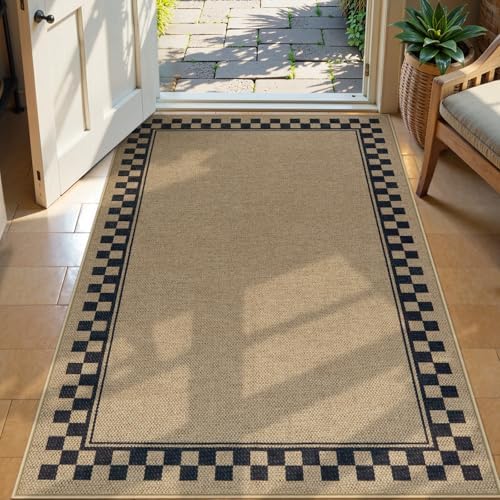 Tiveney 3x5 Machine Washable Front Door Mat