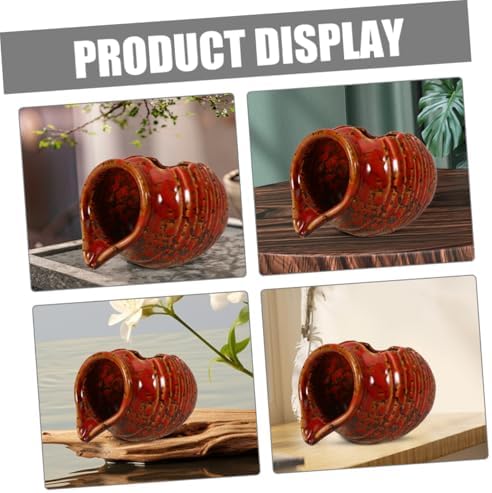 Ceramic Jar Water Fountain Rustic Zen Decor for Indoor and Outdoor Use