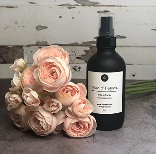 Rosbas Room Spray Palo Santo Scented 4 oz Matte Black Glass Bottle