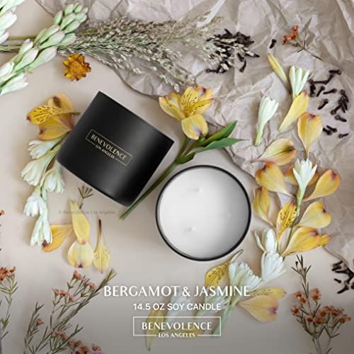 Benevolence LA Bergamot Jasmine Reed Diffuser Set