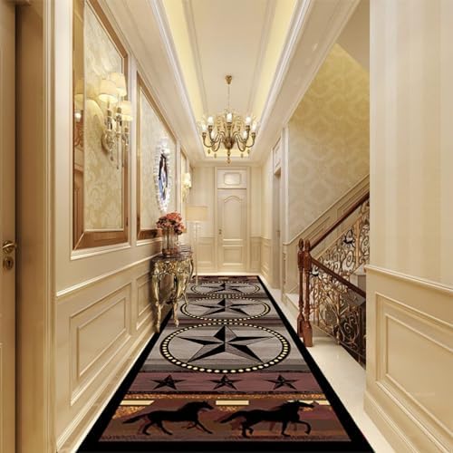 Vintage Rustic Barn Star Rug 2x7ft Hallway Floor Mat