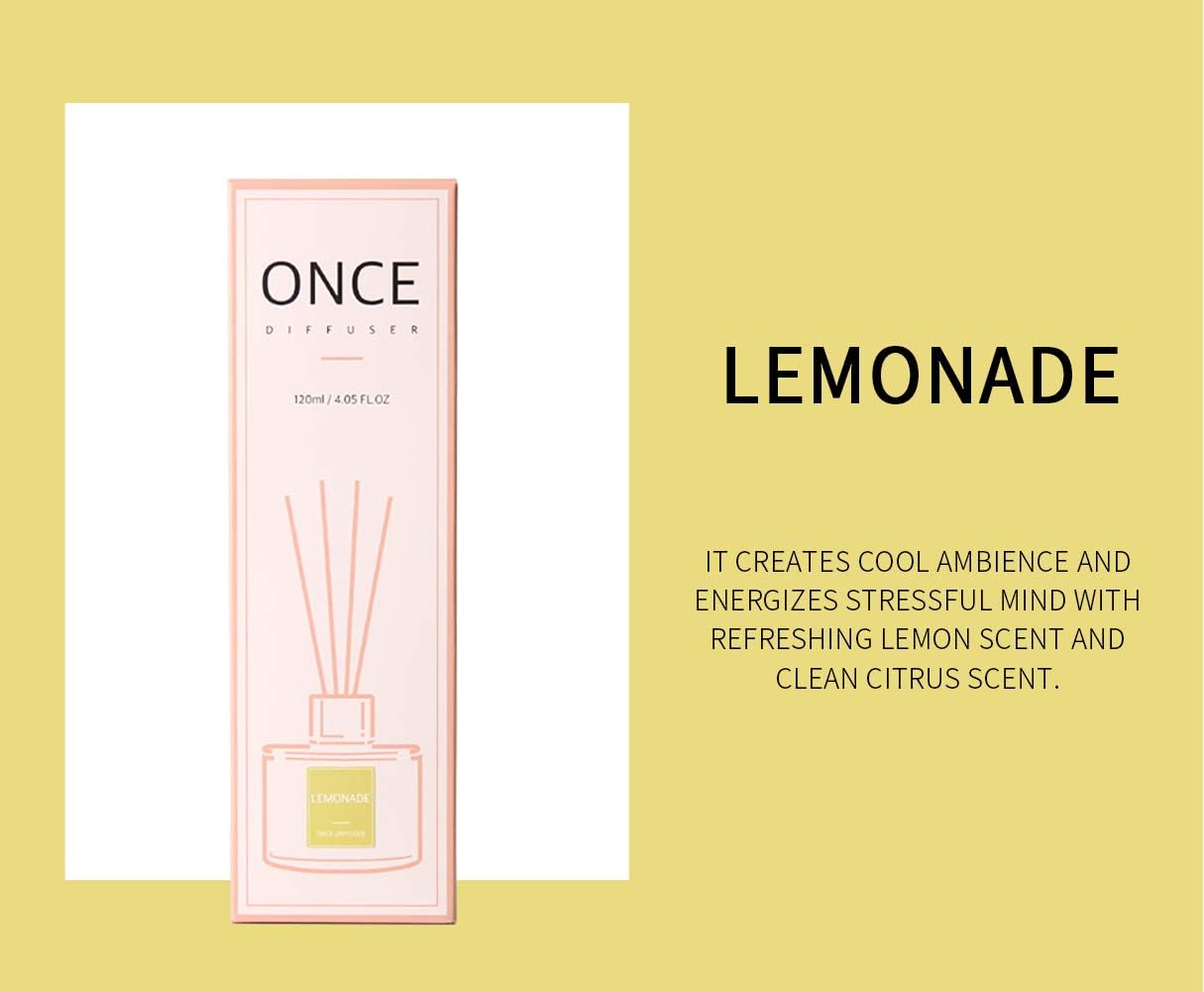 ONCE Natural Reed Diffuser Set Lemonade 405 oz 1