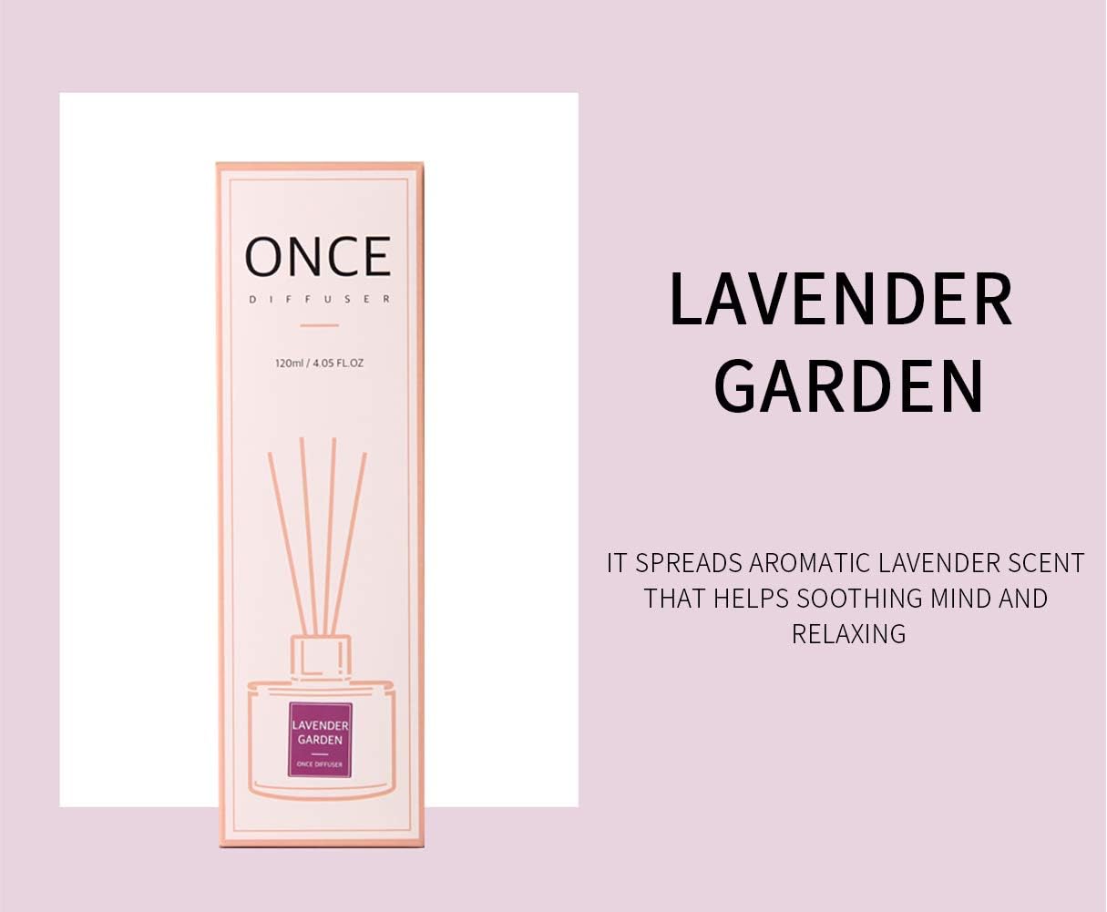 Once Natural Reed Diffuser Set Lavender Garden