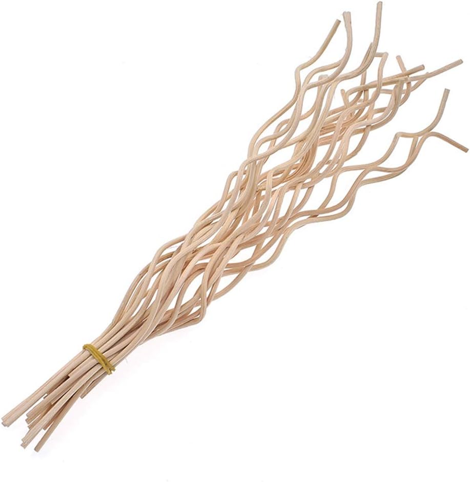 20pcs Wavy Rattan Diffuser Sticks for Bedroom and Living Room