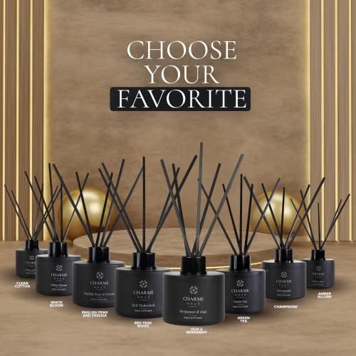 CHARME HAUS Reed Diffuser Set with 5 Sticks
