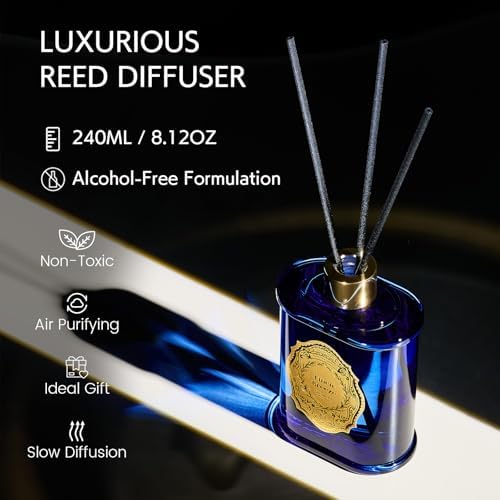 MSENSE 84 Oz Large Reed Diffuser Linen Breeze