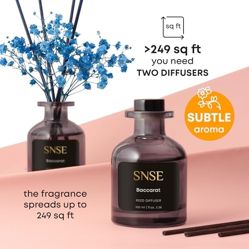 SNSE Baccarat with Flowers Reed Diffuser Set