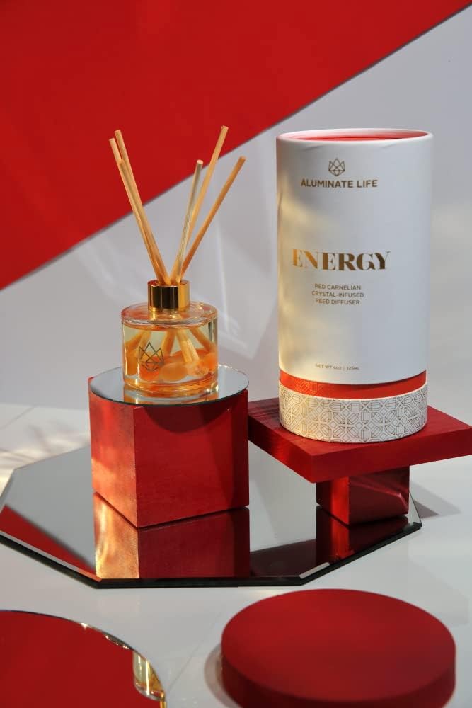 Crystal Infused Reed Diffuser 4 Oz Energy Red Carnelian