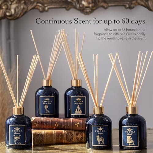 TOCCA Feu de Touch Reed Diffuser 6oz Gardenia Pomegranate