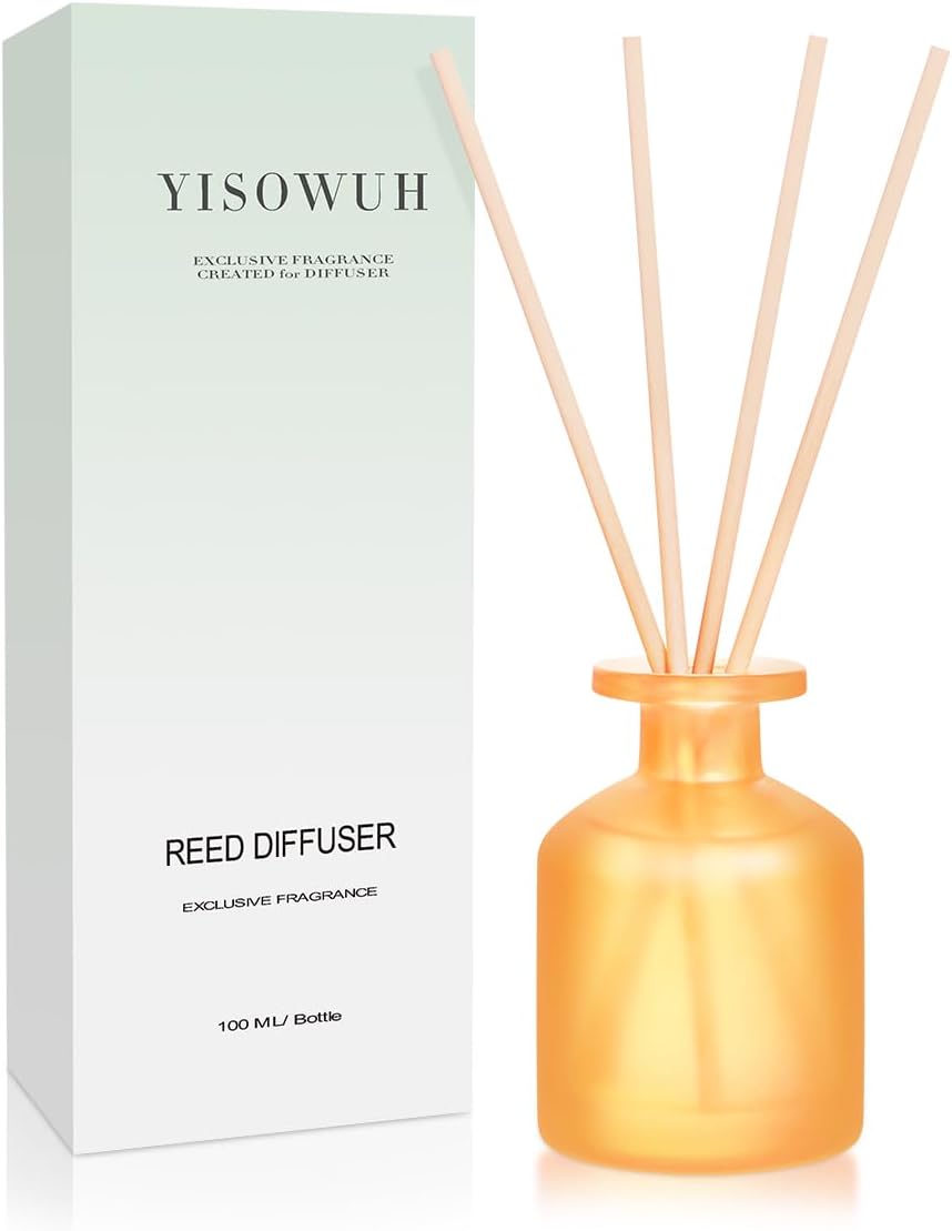 Citrus Reed Diffuser Set with 8 Sticks and 100ml Essential Oil