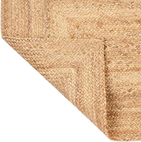 Ekakshx Hand Woven Jute Braided Rug 24x36 Inches