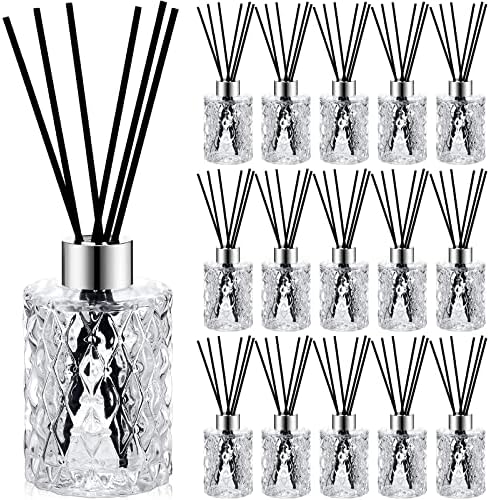 Norme 16 Piece Glass Reed Diffuser Set with Rattan Sticks and Caps