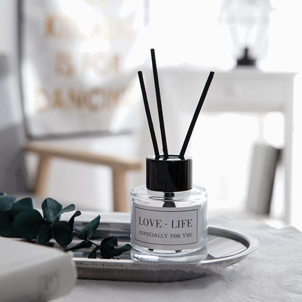 Set of 2 Glass Diffuser Bottles with 50ML Capacity