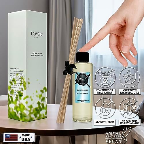 LOVSPA Summer Linen Reed Diffuser Refill Bundle 4 oz