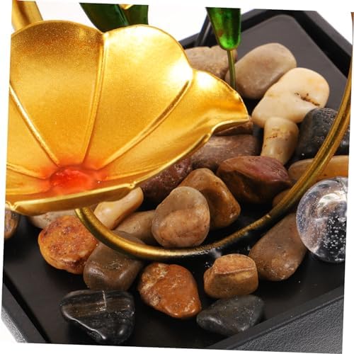 Iron Art 10-Inch Tabletop Water Fountain for Home Office Decor