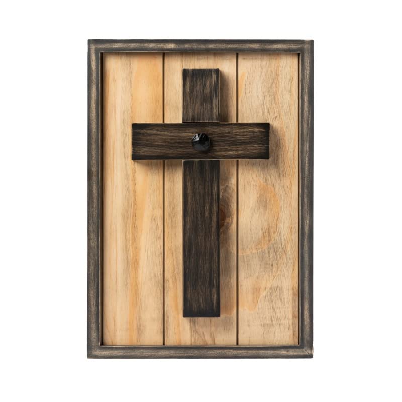 Rustic Knotty Pine Wedding Unity Cross for Your Wall