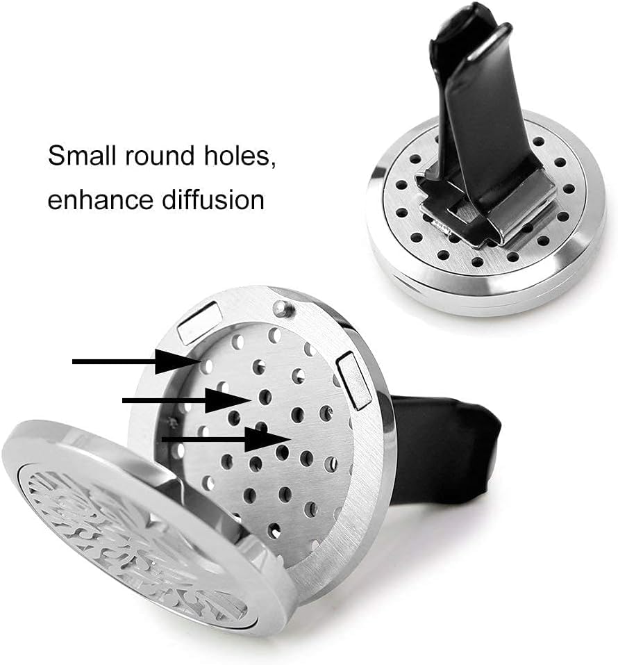 GERRIT 6 Piece Aromatherapy Diffuser Set with 72 Replacement Felt Pads and Gift Bag