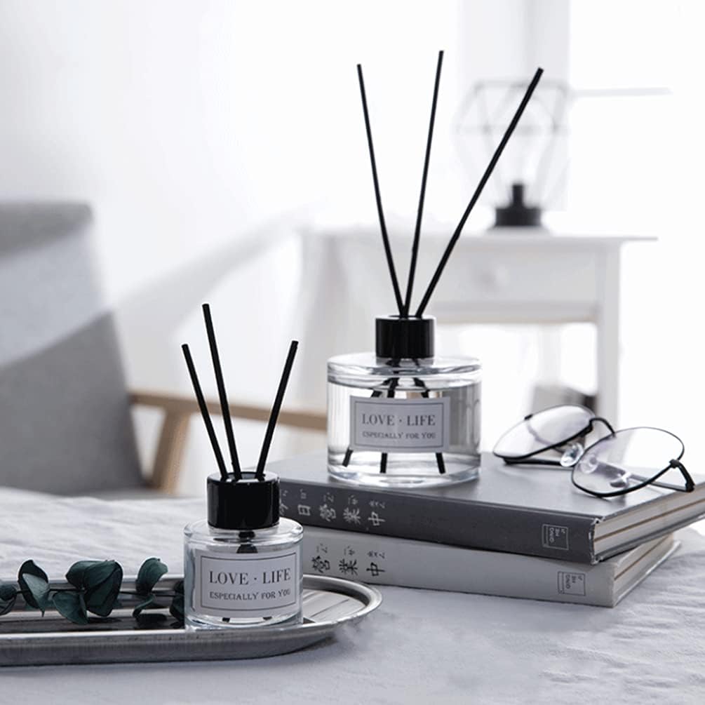 Set of 2 Glass Diffuser Bottles with 50ML Capacity