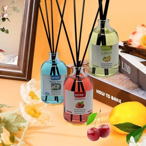 Jasmine Beauty and Care Reed Diffuser Set - Mango Scent 372 Fl Oz