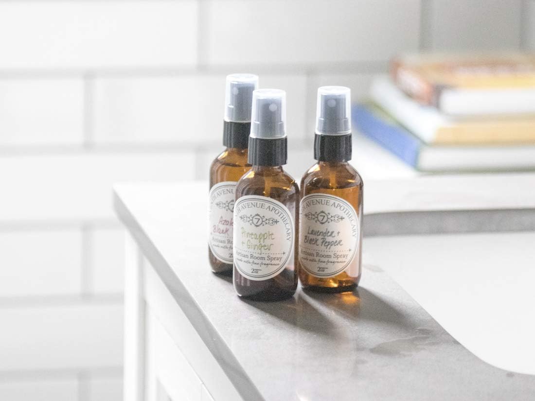 Fragrant Room Spray - Green Clover Aloe Amber Glass Bottle