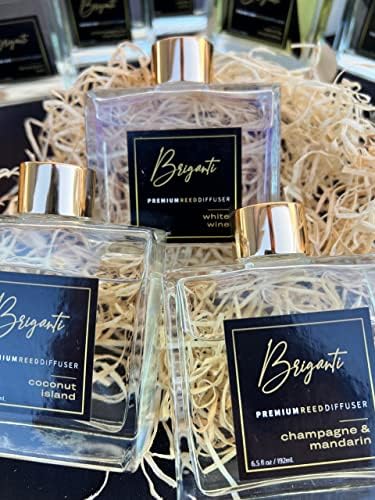 BRIGANTI Premium Reed Diffuser Set White Wine