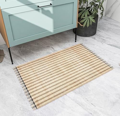 Eco Crave Natural Jute Braided 2x3 ft Entryway Rug