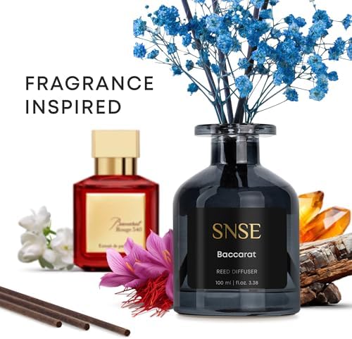 SNSE Baccarat with Flowers Reed Diffuser Set