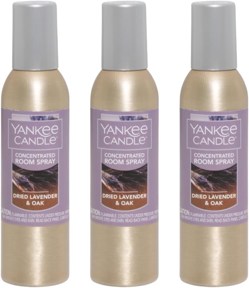Yankee Candle Room Spray Dried Lavender Oak 15 OZ Pack of 3