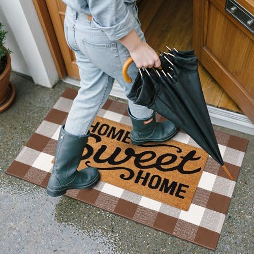 Collive 3x5 Buffalo Plaid Checkered Outdoor Rug