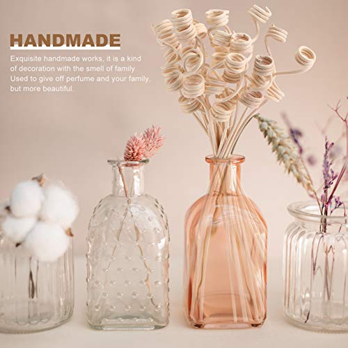 20Pcs Wavy Reed Diffuser Sticks Natural Rattan Khaki