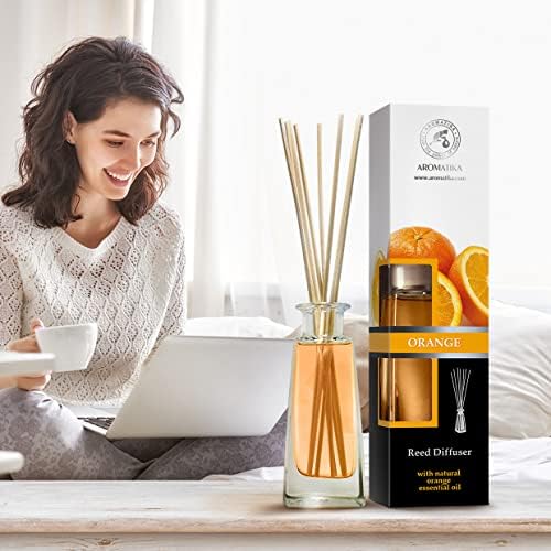 Orange Reed Diffuser - 2x34 Fl Oz - Fresh Room Fragrance