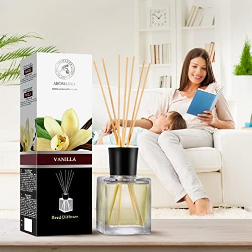 Vanilla Essential Oil Reed Diffuser Set 17 Fl Oz
