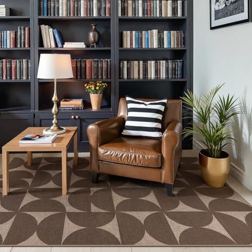 Lahome Modern Geometric Jute Washable Rugs 3x5