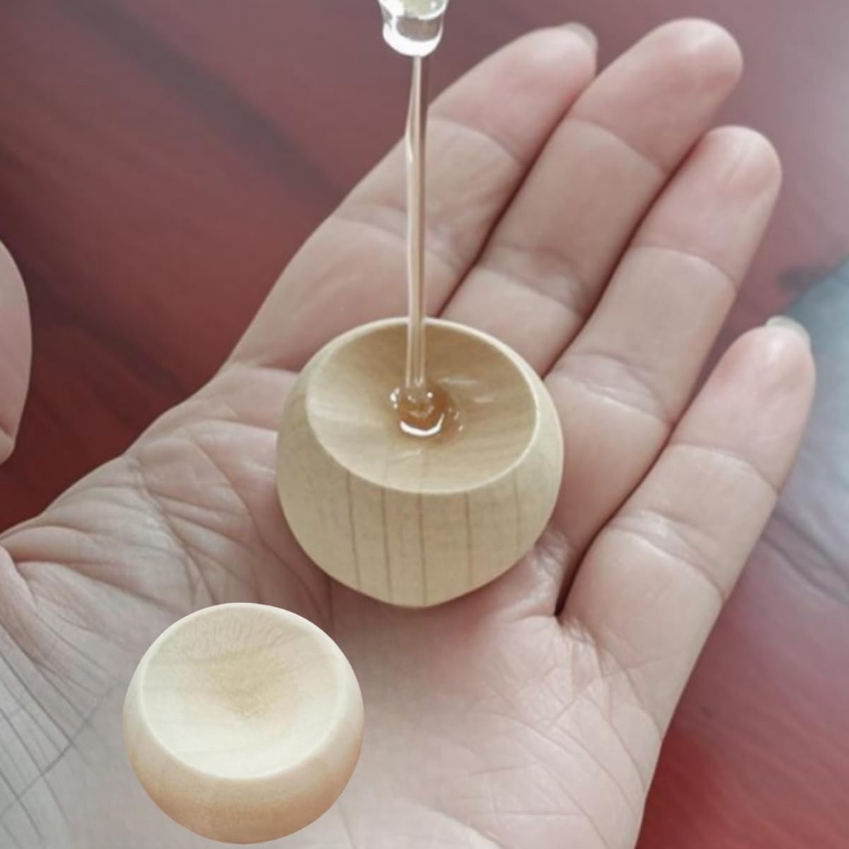 6 Pack Small Wooden Essential Oil Diffuser for Home and Office