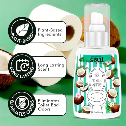 Toilet Spray Coco Beach 2 Fl Oz Travel Size 2 Pack